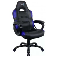 Кресло игровое Aerocool AC80C AIR черный/синий