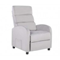 Кресло вибромассажное CALVIANO модель 2164 серый велюр