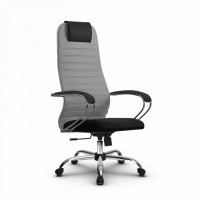 Кресло Metta SU-BK131-10 CH светло-серый / черный