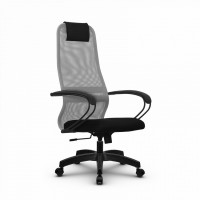Кресло Metta SU-BK130-8 PL светло-серый / черный